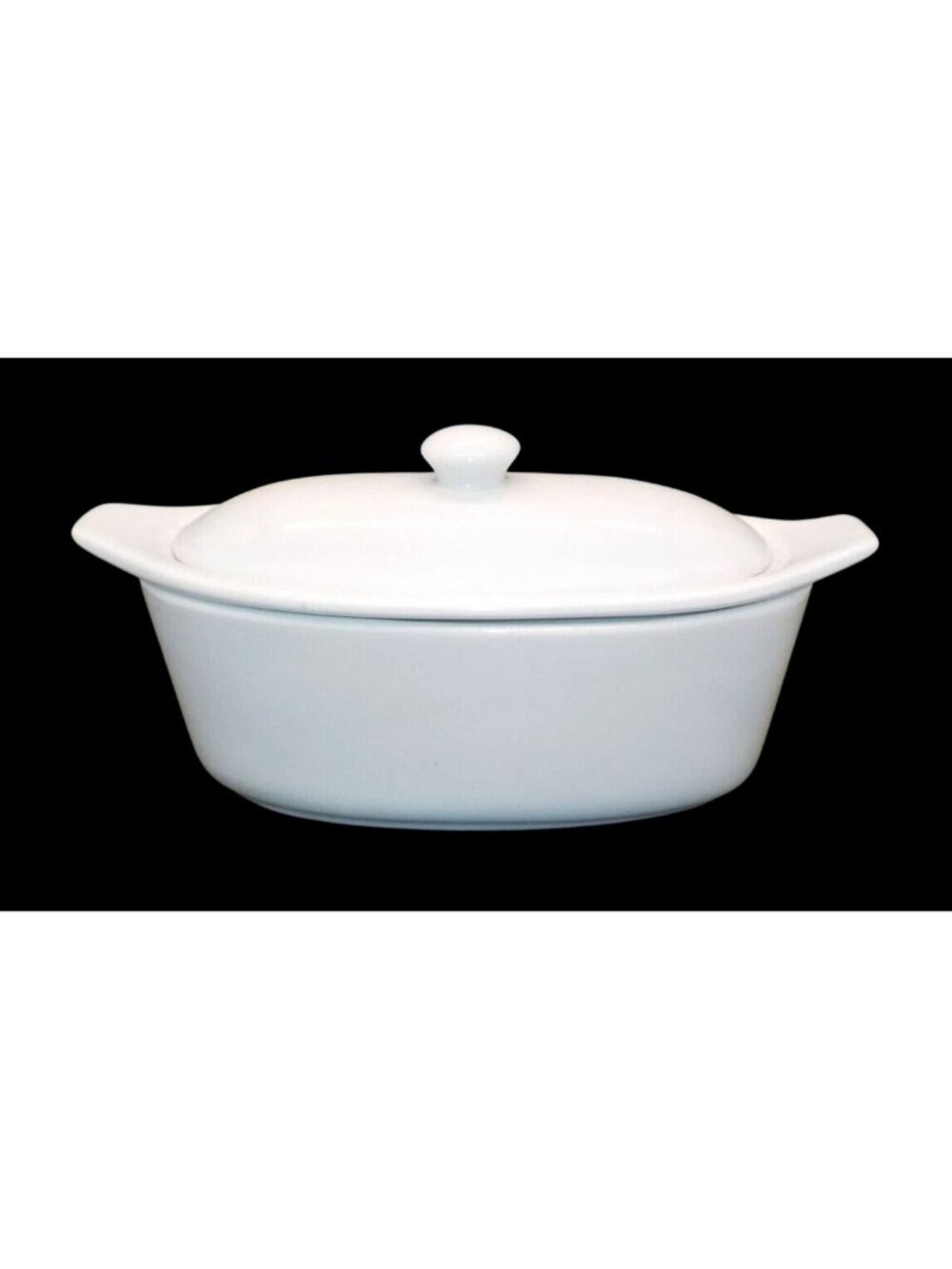 Trudeau 3-Piece Porcelain White Butter Dish Water/Ice Line To Keep Butter Cool
